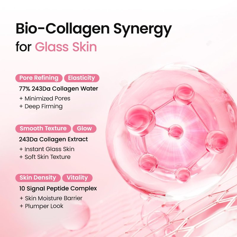 Collagen Peptides Jelly Serum Mist - Hydrating Anti-Aging Face Spray | 1.69 fl. oz Travel Essential