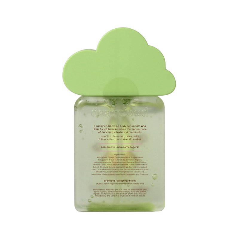 dearcloud Miffy Clarifying Body Serum – Ultra Hydrating Serum with AHA/BHA/Cica – Korean Skin Care Body Serum for Smooth, Clear Skin (5.24 fl oz)