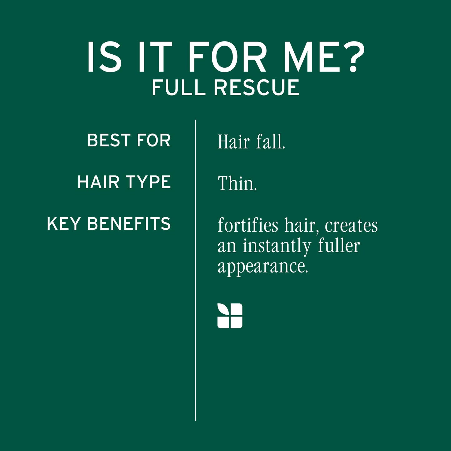Biolage Full Rescue Conditioner - Fortifies & Strengthens for Stronger Hair, Longer Lengths in 4 weeks*, Instantly Fuller-Looking Hair, Rosemary Oil & Niacinamide, Vegan & Cruelty-Free, 7.9 Fl Oz