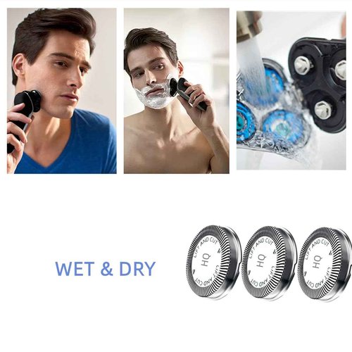 6 Pcs HQ56 Replacement Shaver Heads for HQ3 HQ4 HQ55 HQ56 HQ6,Replacement Shaver Head Compatible with HQ300 HQ442 HQ916 HS190 HQ6990 Electric Shavers etc.