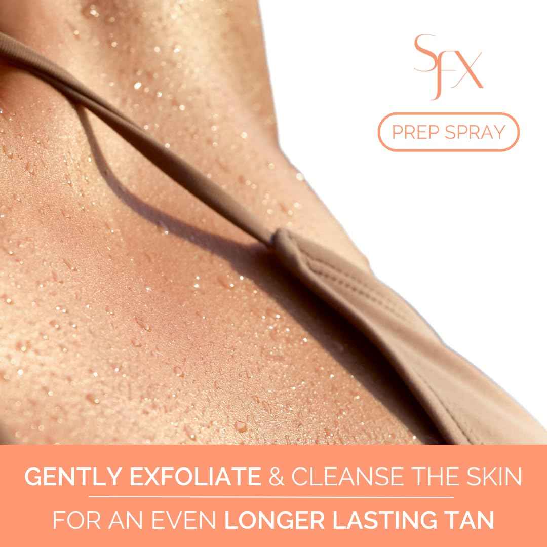 SunFX Professonal Tanning pH Balancing Prep Spray | Nutrient-Enriched, Balanced Toner | Infused with Acai, Aloe & Witch Hazel. 8 fl oz