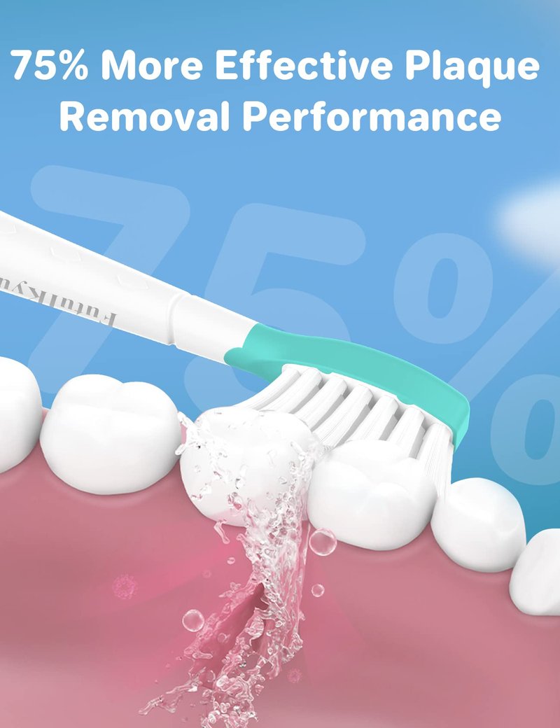 FutulkyUS Kids Toothbrush Replacement Heads for Philips Sonicare: Over 7 Years Old Child Soft Electric Standard Children Brush Head for Boy Girl, White 8 Pack
