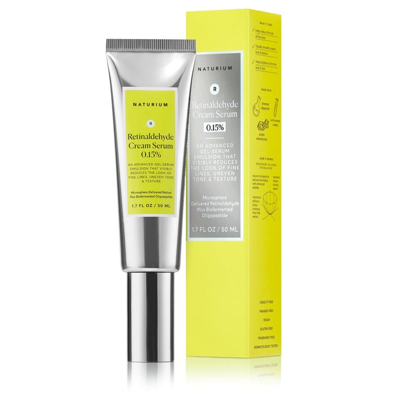 Naturium Retinaldehyde Cream Serum - Advanced Anti-Aging Face Treatment | 1.7 oz