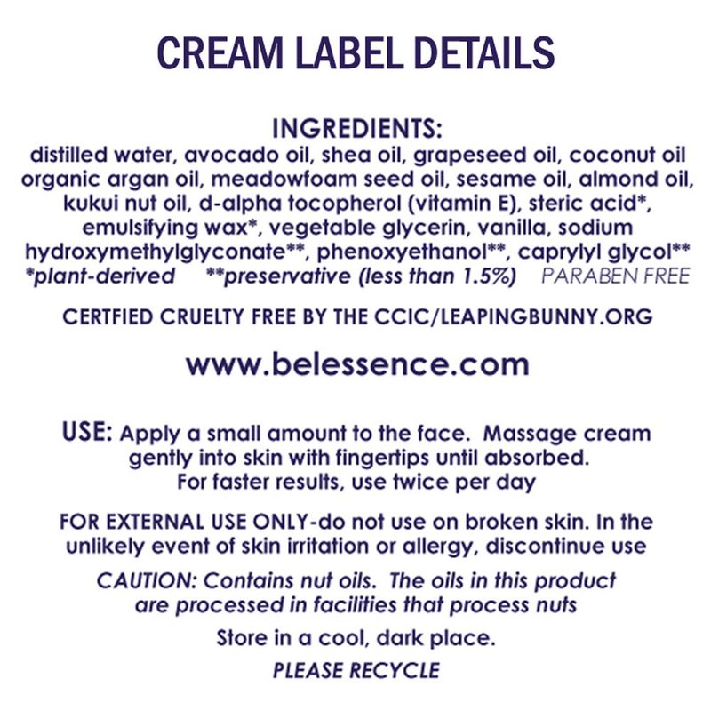Bel Essence Anti-Aging Face Cream & Anti-Wrinkle Under Eye Serum Mini Skin Care Set - Natural Hydrating Face Cream, Eye Serum for Normal/Dry Skin - Reduce Fine Lines, Firm Skin - 1.5 Oz/.5 Oz
