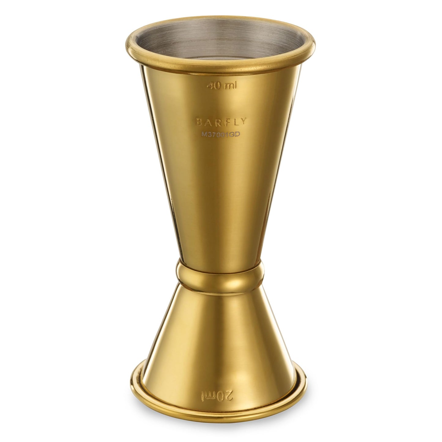 Barfly Japanese Style Jigger, 20 ml x 40 ml, Gold