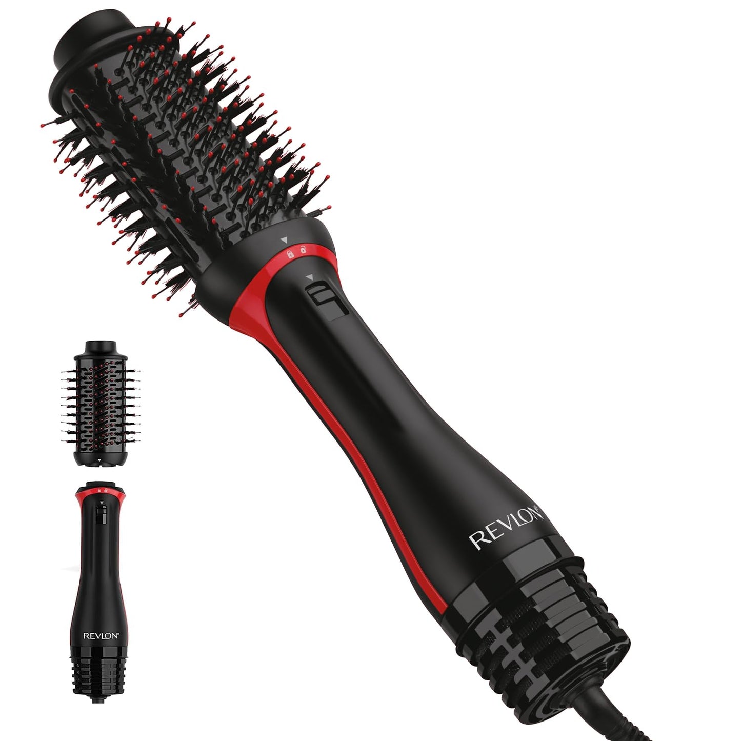 REVLON One-Step Volumizer Plus Hair Dryer and Styler | More Volume, Less Damage, and More Styling Control for Easy and Fast Salon-Style Blowouts, Plus Travel Friendly (Black)