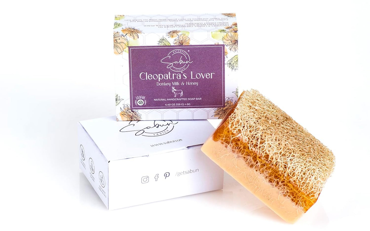 Donkey Milk & Honey Exfoliating Loofah Bar Soap | Nourishing, Hydrating, Moisturizing | 3 Pack (4.4 oz Each)