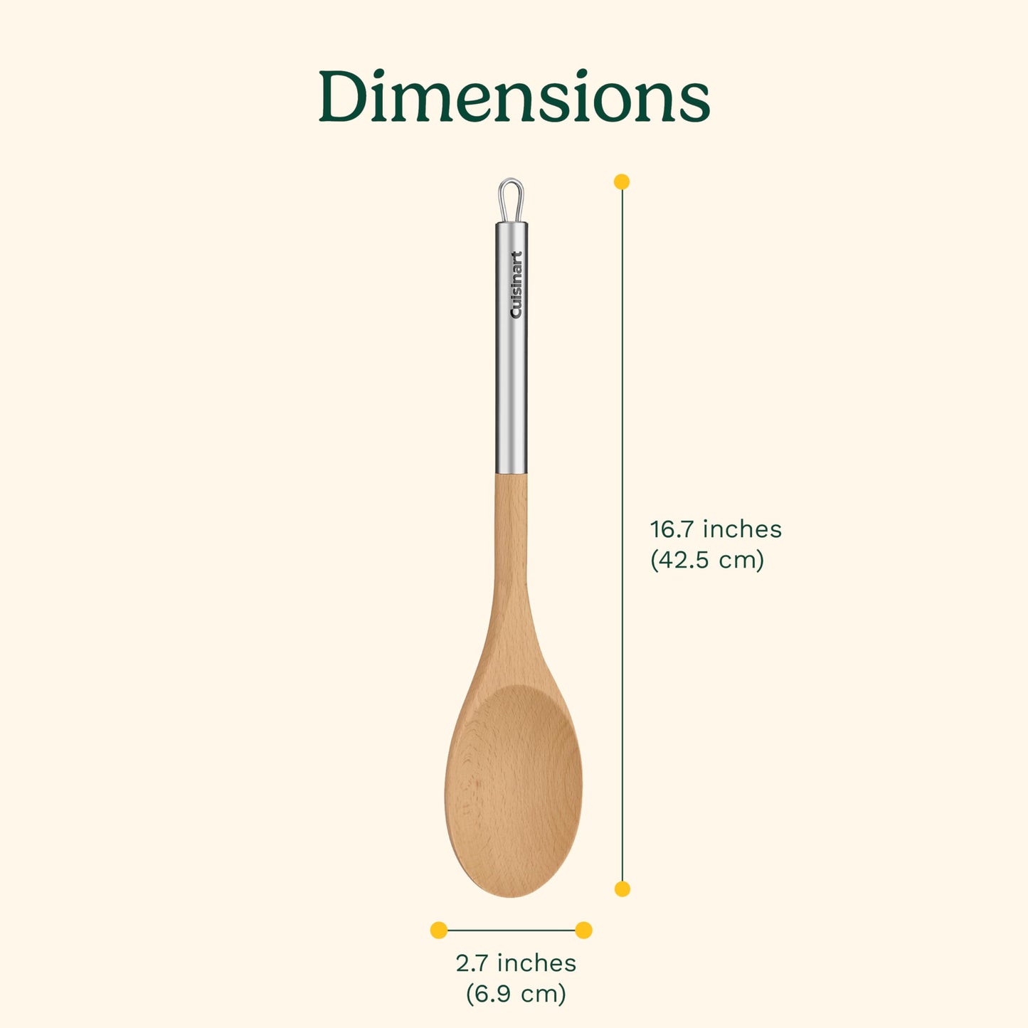 Cuisinart Silver solid spoon, One Size