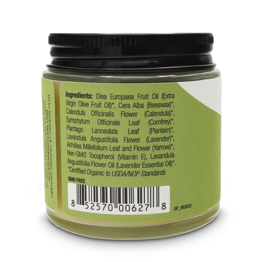 All Good Goop Organic Skin Care Recovery Balm - All Purpose Ointment w/Calendula, Lavender, Beeswax - Chafing Cream, Dry Skin Salve, Cracking Lip Moisturizer - Soothes, Hydrates & Calms - 4oz