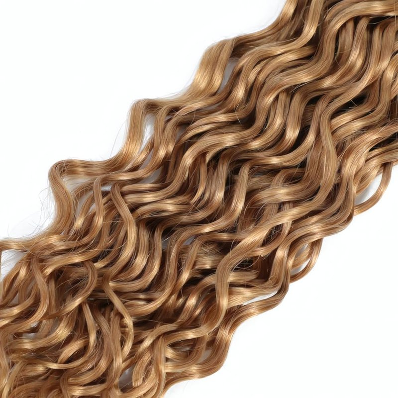 LOIUMGUU Honey Blonde Human Hair Bundles Color #27 Body Wave Bundles 8 10 12 Inch Double Weft Soft Unprocessed Brazilian Virgin Remy Double Weft Soft Real Blonde Hair Extensions