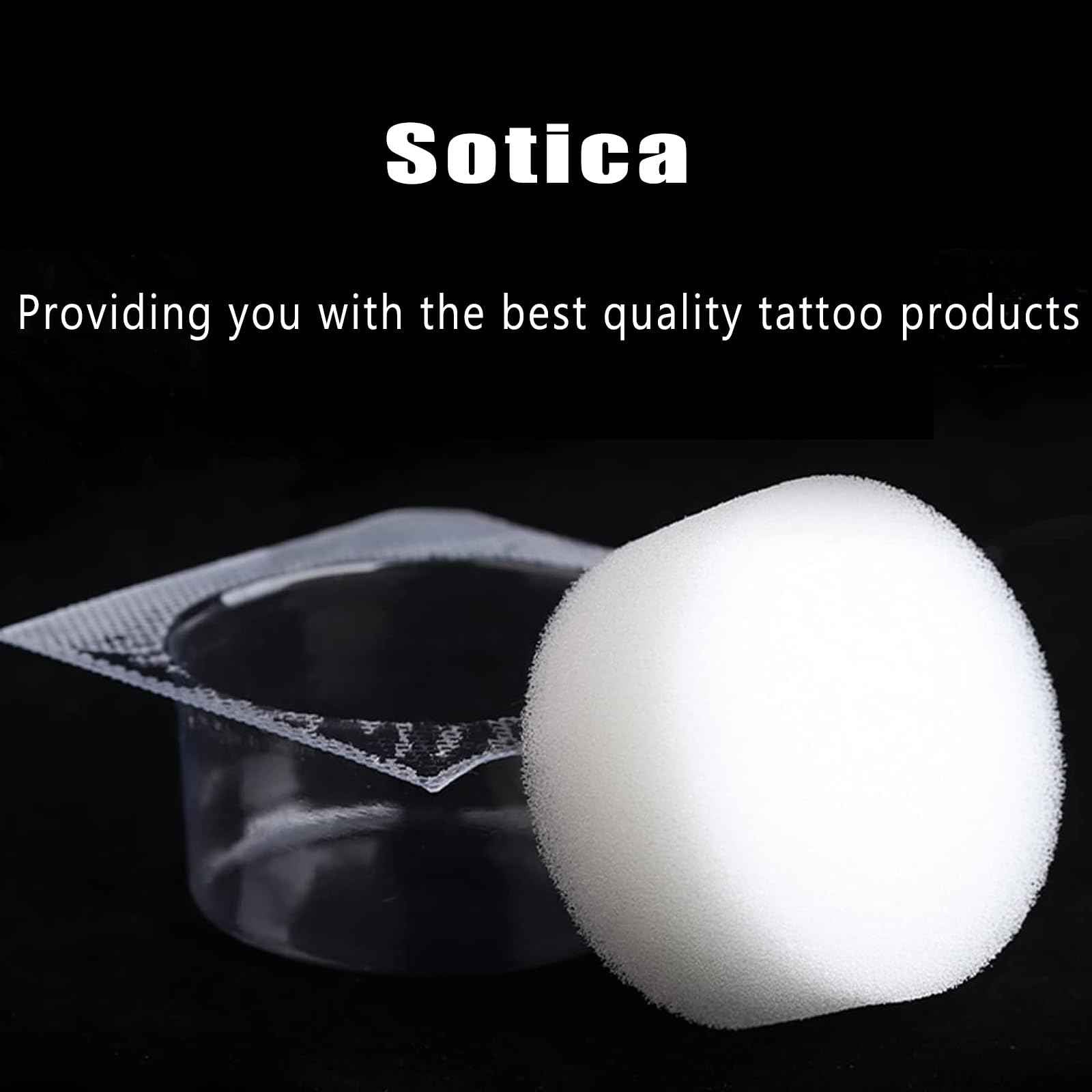 Dip Foam Cup - SOTICA 24pcs Professional Dipping Cleaning Rinse Cups Caps Sponge Cleaning Cups for Cartridge Cleaning Supplies