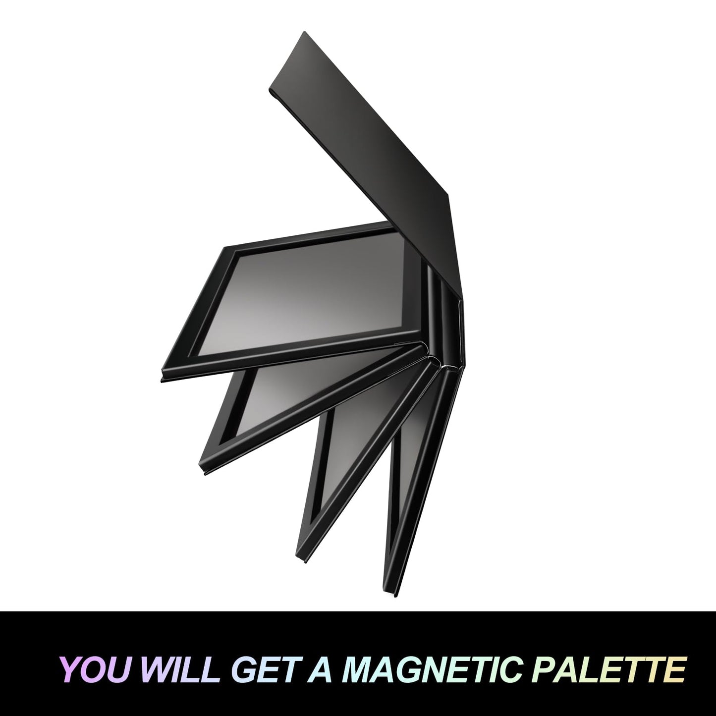SZDYM 4-Layer Magnetic Makeup Palette Empty, Large Depotting Makeup Palette for Eyeshadow, Blush Powder, Lipstick