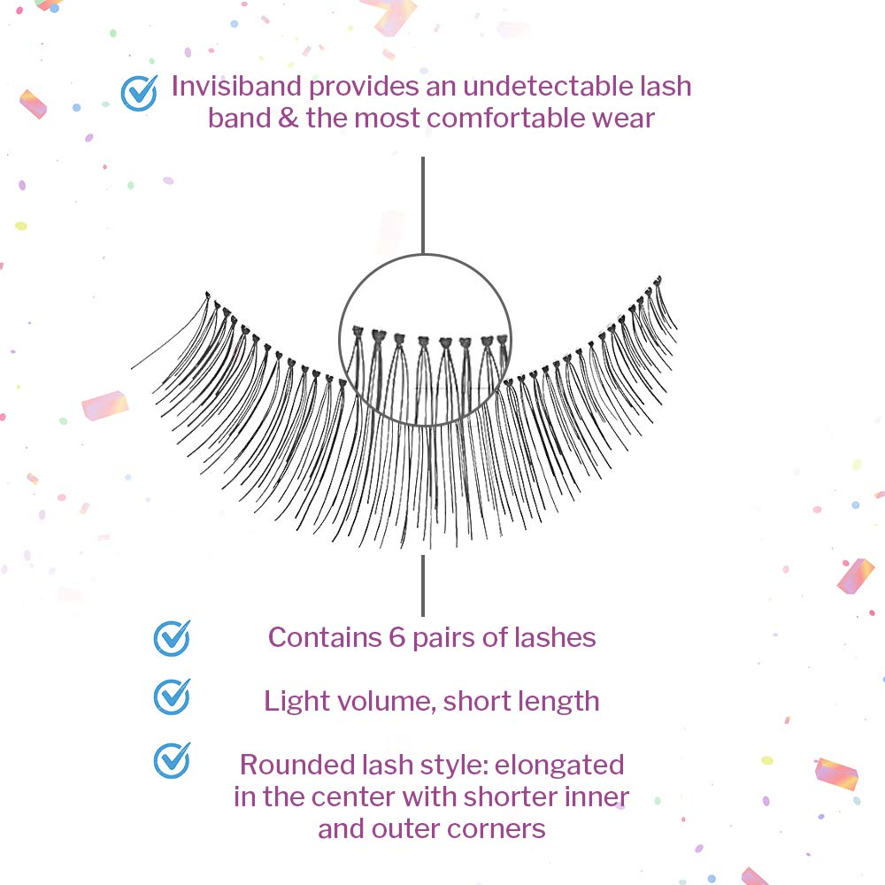 Ardell False Eyelashes Strip Lashes Natural 109 Black, (6 Pairs Per Pack) x 2 Pack