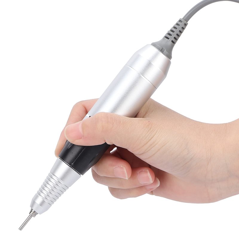 Electric Nail Drill Pen Handle Machine, Drill Polishing Replacement Handle Handpiece, Manicure Pedicure Polishing Shape Tools Design (Black)