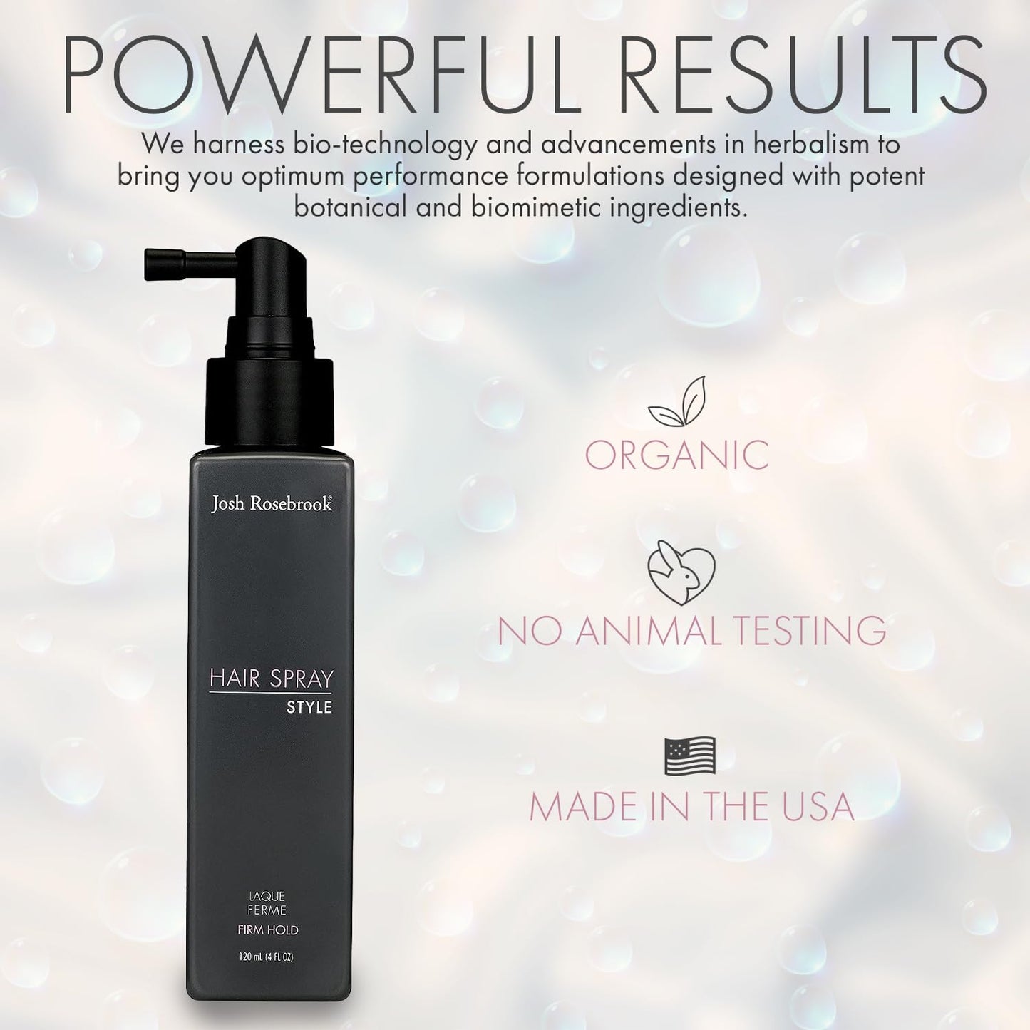 Josh Rosebrook Hair Spray - Firm Hold Natural Finishing Spray 120mL / 4oz