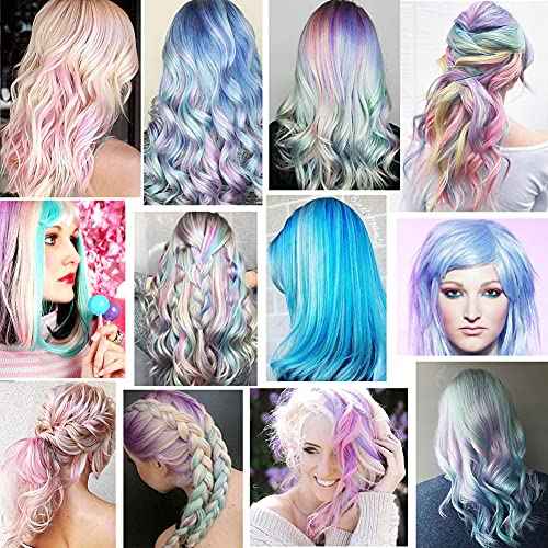 18 PCS Colored Hair Extensions 21Inch Heat-resistant Synthetic Straight Hair Extensions Clip in,Hair Accessories for Girls Holiday Party Hair Highlights Women Wig Pieces (Multi-colored)