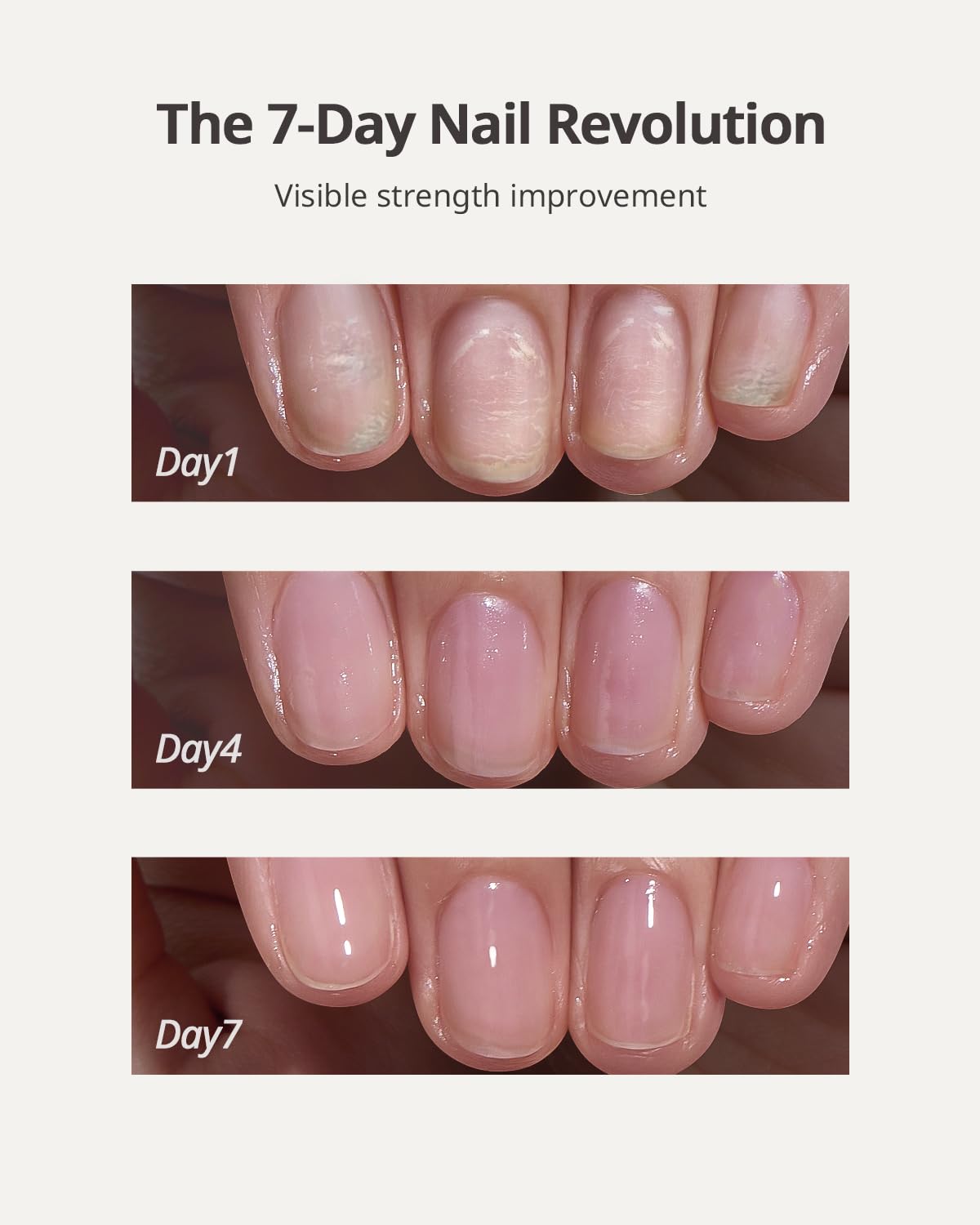 BTArtboxnails Naillush Nail Strengthener & Growth - Repair Damaged Nails, Strengthen Weak & Thin Nails, Extra Strong Nail Growth Treatment, Long Lasting Nail Hardener, 15ml