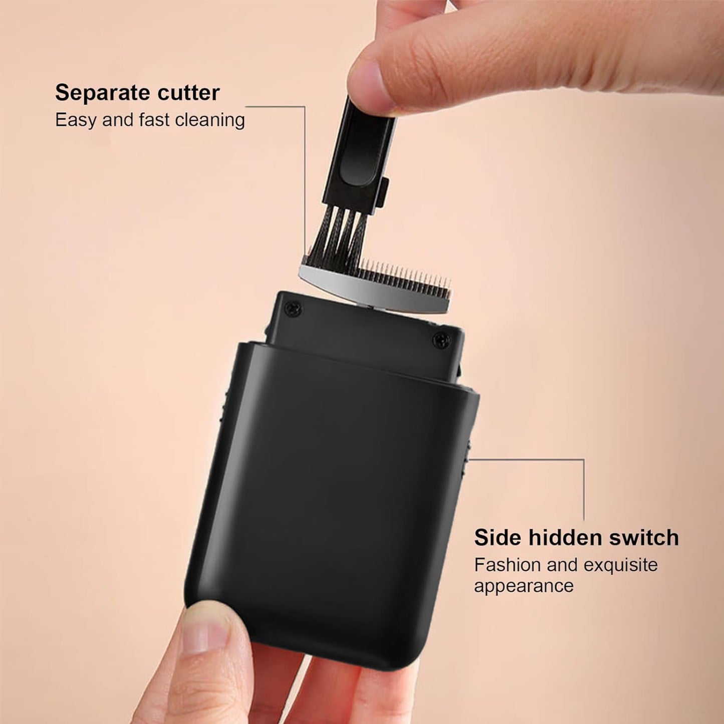 Foil Shaver for Men Multifunction Stubble Trimmer with Pop-Up Sideburn Razor Cordless USB Rechargeable Mini Travel Shaver for Beards & Facial Hair