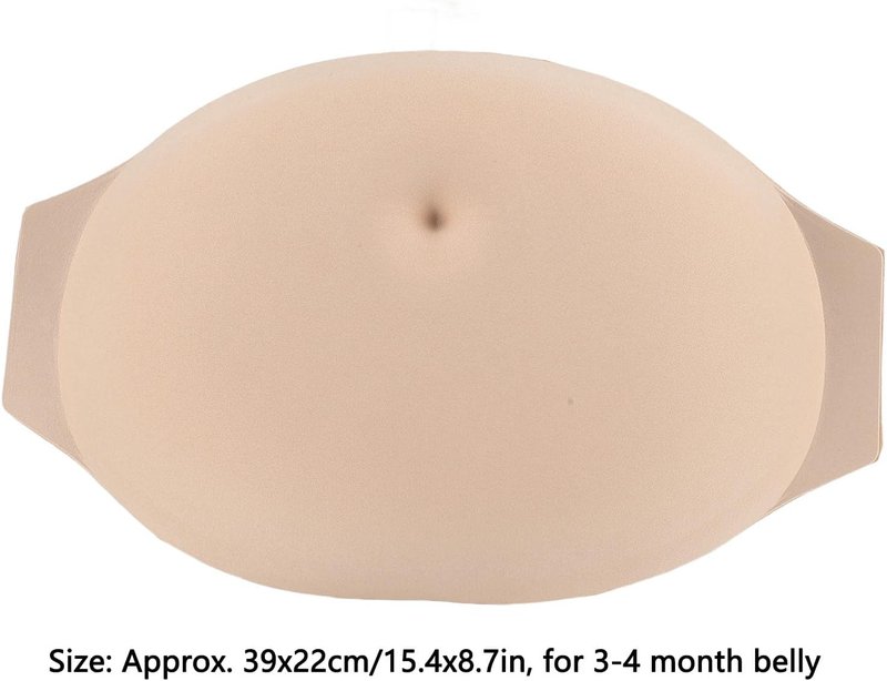Fake Pregnant Belly - Breathable Soft Lightweight Role Play Accessory | Small (5.9in)