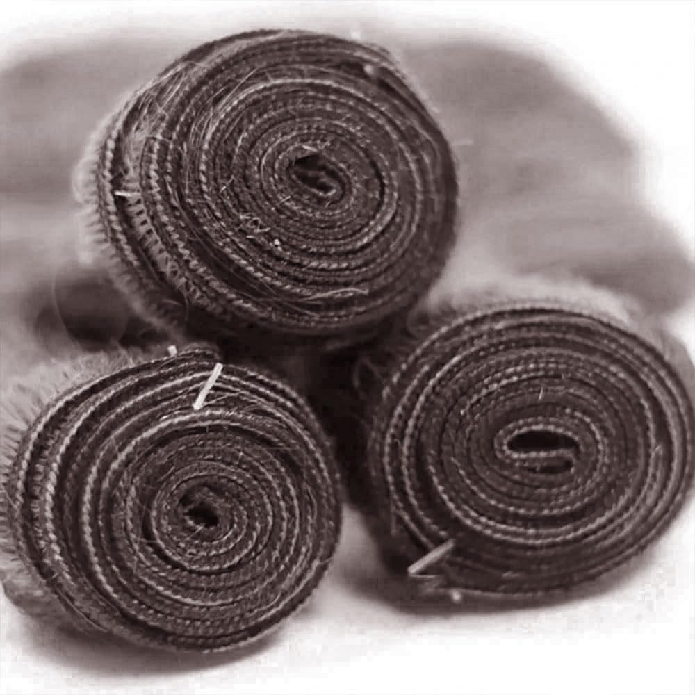 Ratheinhi Bundles Human Hair P4/GREY 12 14 16 Inch Body Wave Human Hair Bundles Highlight Chocolate mix Grey Unprocessed Brazilian Virgin Quick Weave Hair for Black Women