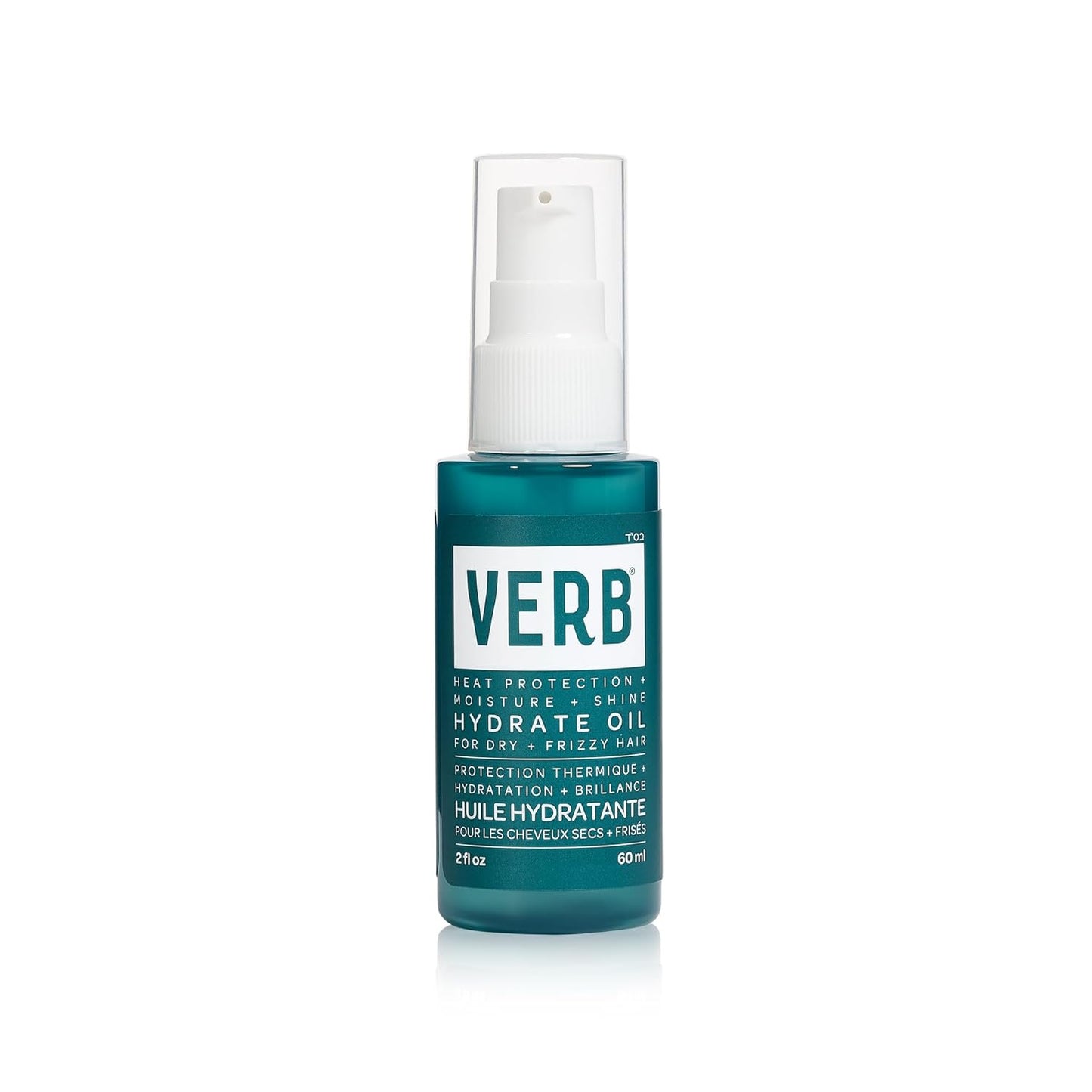 VERB Hydrate Oil - Moisturizing Hair Oil for Dry & Frizzy Hair - Heat Protection | Amber & Warm Jasmine Scent