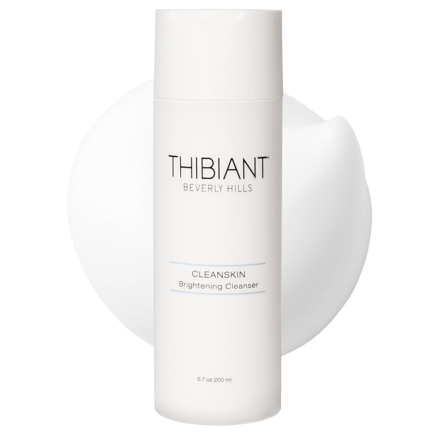 Thibiant Beverly Hills CleanSkin Brightening Facial Cleanser Exfoliating Face Wash with Hyaluronic Acid that Help Removes Dirt, Oil and Make-up, Fragrance-free, Paraben Free, 6.7 Oz