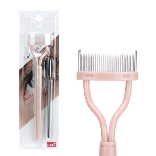 Eyelash Separator Eyelash Comb Lash Separator Tool MSQ Mascara Brush Eyelash Brush Separator Arc Designed Mascara Applicator With Cover, Naked (Includes a Mascara Wand)