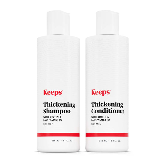 Keeps Thickening Shampoo & Conditioner for Men, 8 Oz Each