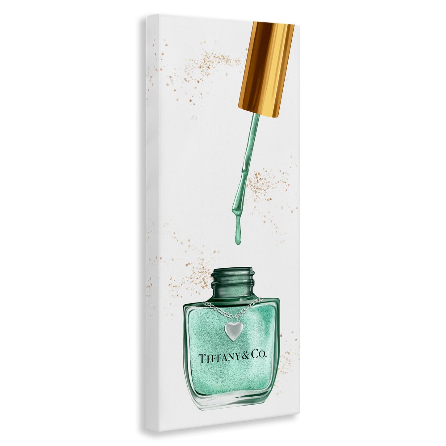Stupell Industries 'Cyan Makeup Nail Polish Brush'| Canvas Art