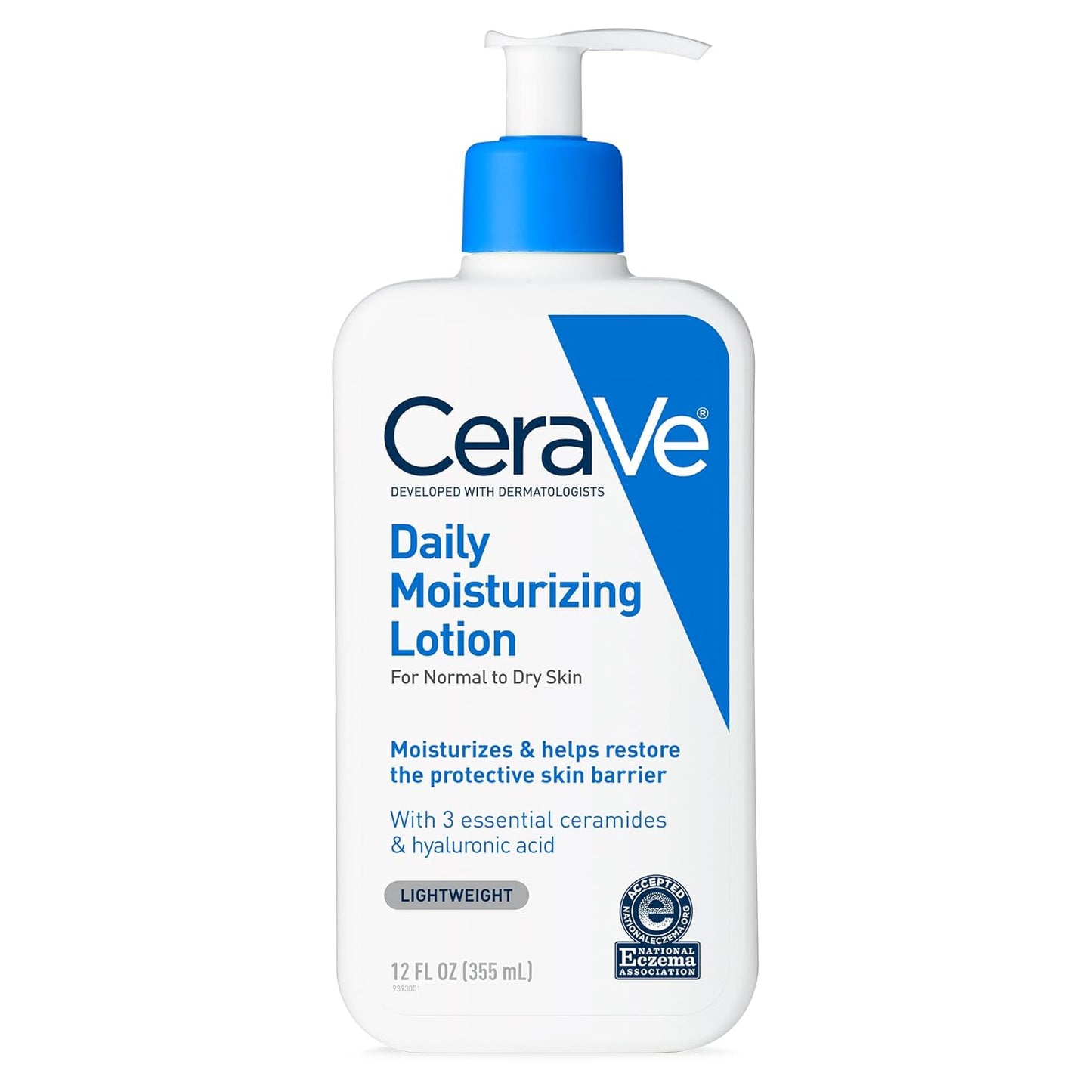 CeraVe Daily Moisturizing Lotion - Hydrating Body & Face Moisturizer with Hyaluronic Acid | Fragrance-Free, 12 oz
