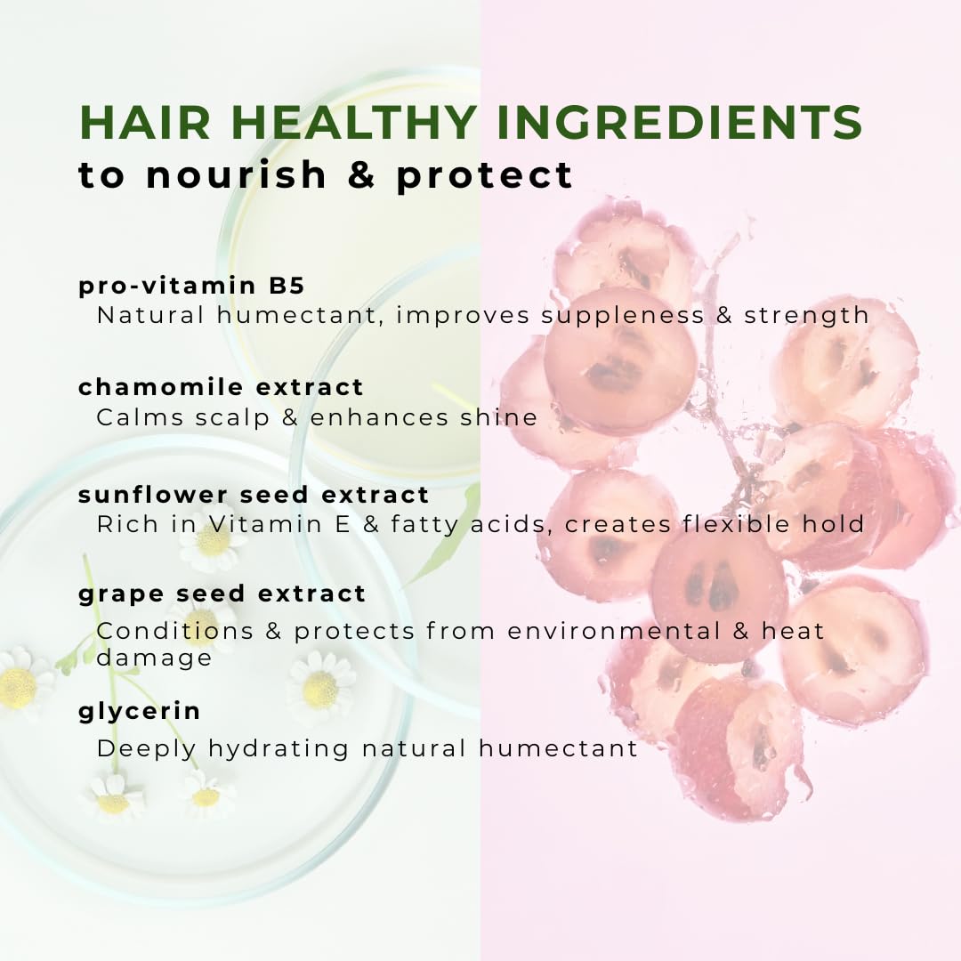 Honeybee Gardens Alcohol-Free Hair Spray, Herbal Mint, Non-Aerosol Strong Hold, 8.5 fl oz