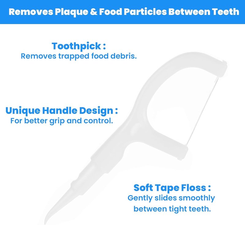 Mini Toothbrushes 60 Pack - Travel Prepasted Toothbrushes with Floss, Tongue Scraper & Picks | Individually Wrapped