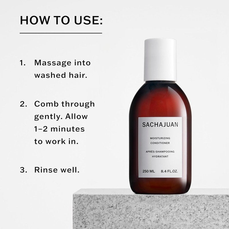 SACHAJUAN Moisturizing Conditioner | Hydrating Care for Dry, Damaged & Chemically Treated Hair | Ocean Silk Technology & Argan Oil for Frizz Control, Shine & Smoothness | Paraben-Free | 8.4 fl oz