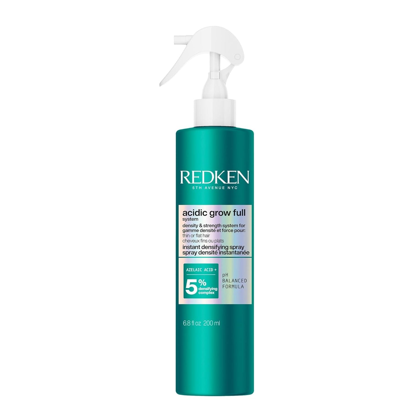 Redken Acidic Grow Full Instant Densifying Spray - Lightweight Root-Lift Hair Spray for Thicker Hair | Heat Protection Up to 450°F