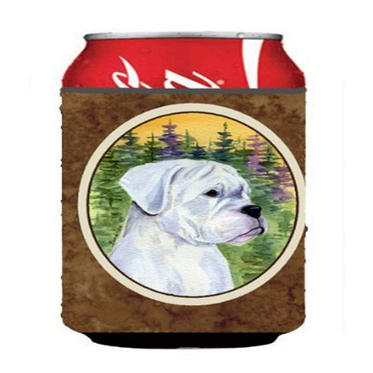 Caroline's Treasures SS8198CC Boxer Can or Bottle Hugger Cooler Washable Drink Sleeve Collapsible Beverage Insulated Holder, Can Hugger, Multicolor