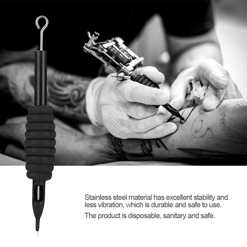 Tattoo Needles and Tubes Combo - 40 Pcs Disposable Tattoo Tubes with Assorted Needles 3RL-9M1 | Perfect for Tattoo Machines