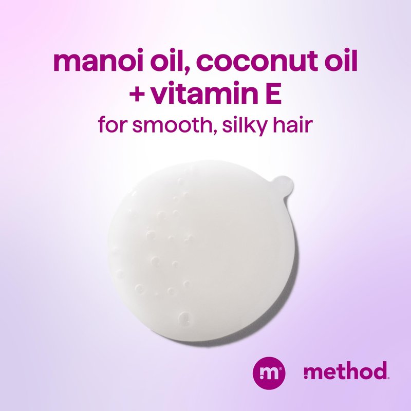 Method Smoothing Shampoo, Serene Escape – Combats Frizz, Safe for Color-Treated Hair - Sulfate-Free, Paraben-Free and Silicone-Free, 14 oz