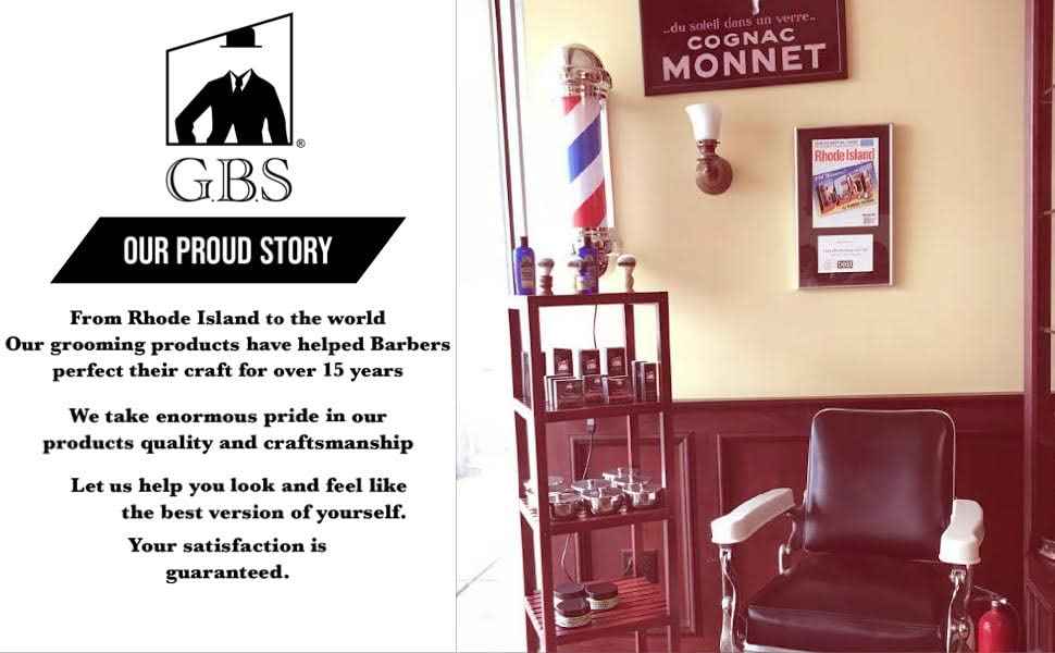 G.B.S Men’s Beard Care grooming Kit style shape Maintain Beard - Scissors Stainless Barber Shavette 2 sided comb Boar beard brush + Blades