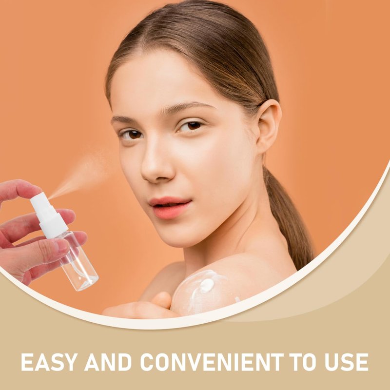 NOLITOY 40 Pcs Spray Bottles Clear Glass Perfume Bottles, Refillable Fine Mist Perfume Atomizer Portable Empty Sample Containers for Cleaning, Essential Oils, Travel (20 ml)