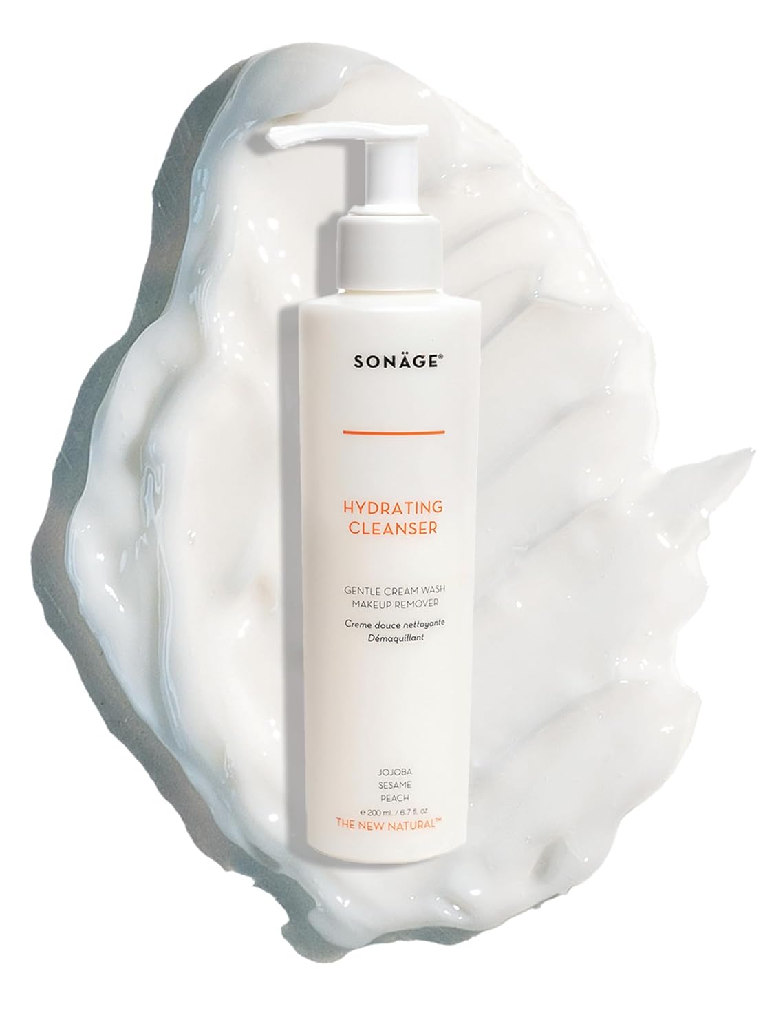 SONAGE Hydrating Facial Cleanser - Gentle Cream Face Wash & Makeup Remover with Aloe, Chamomile & Vitamin E | Non-Stripping, Moisturizing Formula