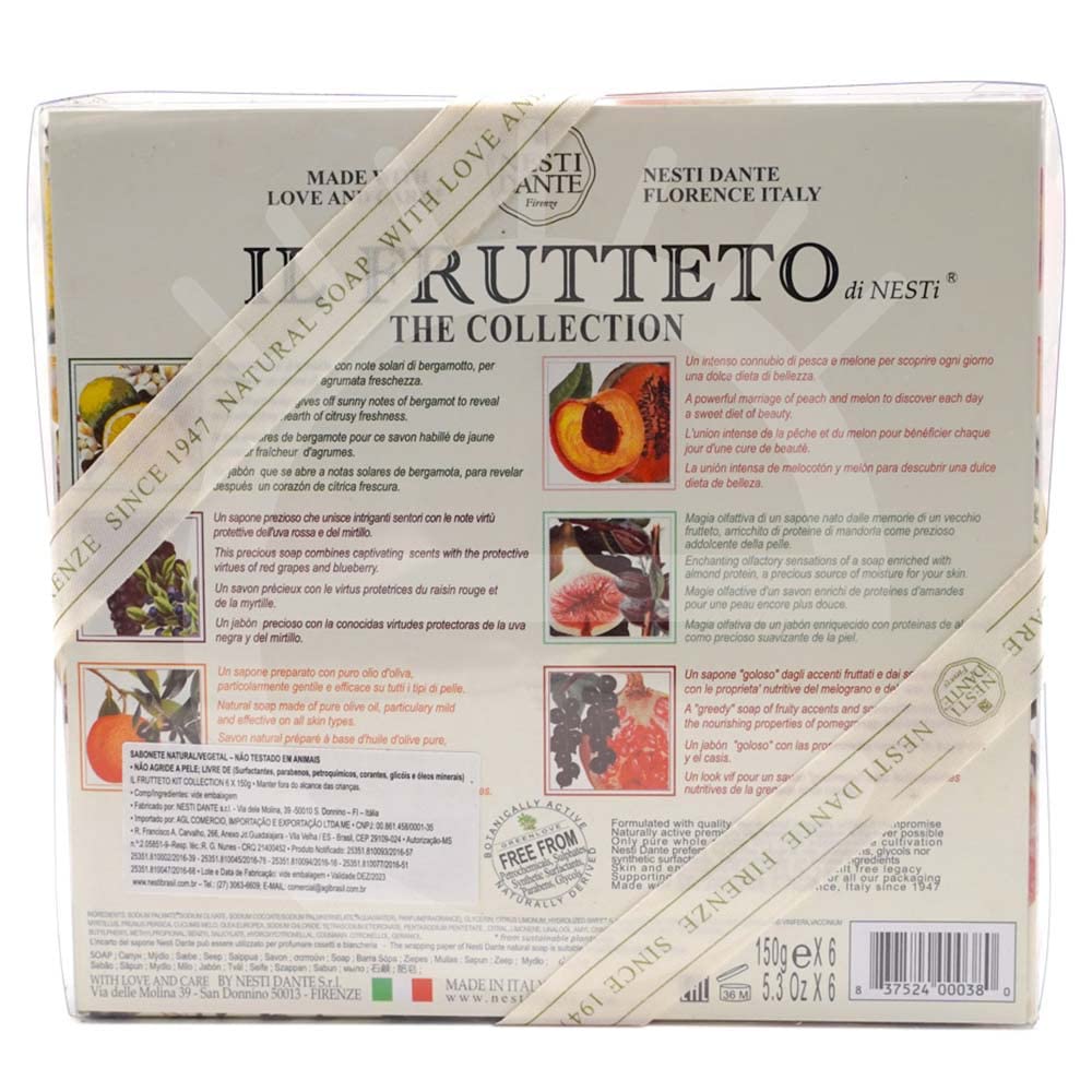 Nesti Dante IL Frutteto Soaps Gift Set, 5.3 Ounce (Pack of 6)