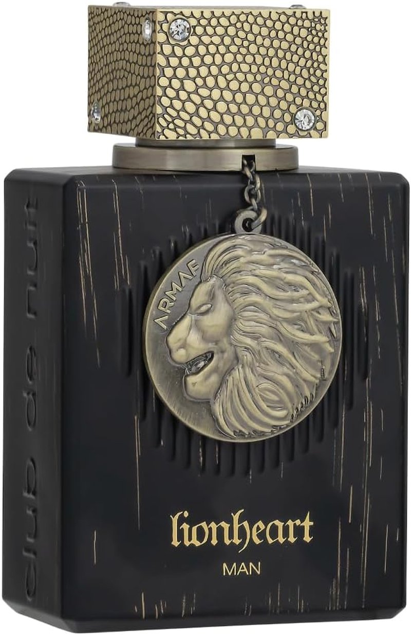 Club De Nuit Lion Heart EDP Spray - 3.4 Fl Oz | Long-Lasting Fragrance for Men