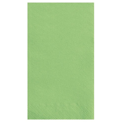 Lime Green Solid Guest Towels - Pack Of 20 - Absorbent Paper Hand Napkins For Bathroom, Kitchen & Events