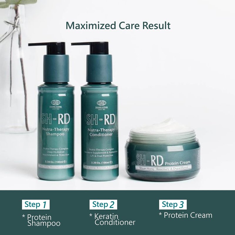 SH-RD Protein Cream - Leave-In Conditioner for Dry, Damaged Hair | 2.71oz with Rosemary Extract & Silk Protein
