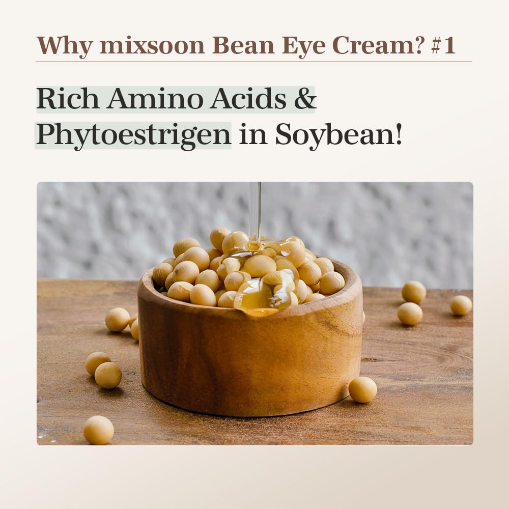 Bean Eye Cream - Hydrating 0.67 fl oz | Nourishing 1.69 fl oz for Dark Circles & Puffiness