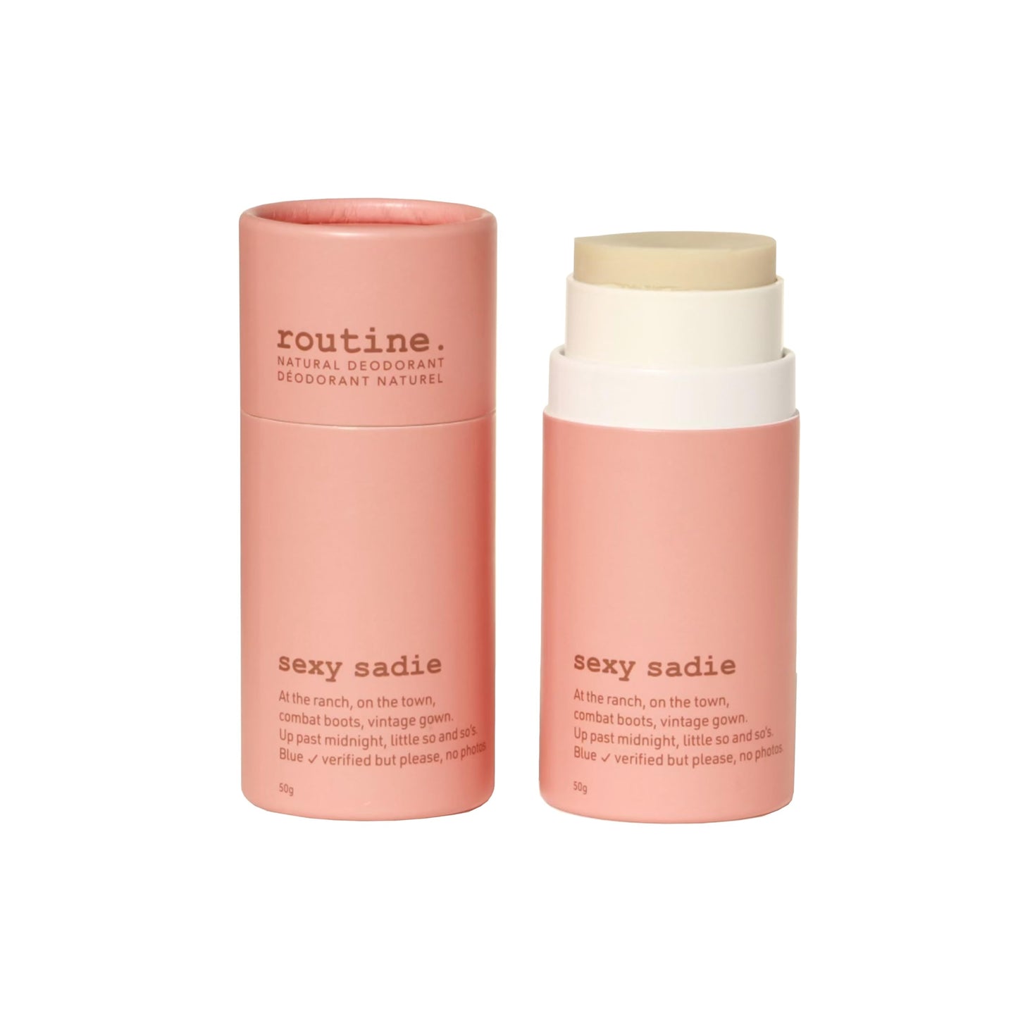 Routine. Natural Deodorant Sexy Sadie Deo Stick | 50 grams Natural Deodorant Aluminum Free Natural Deodorant For Women & Men | (Stick Formula)