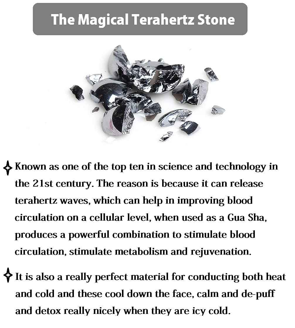 SAEEYCUE Terahertz Stone Gua Sha Scraping Tools Facial Gua Sha