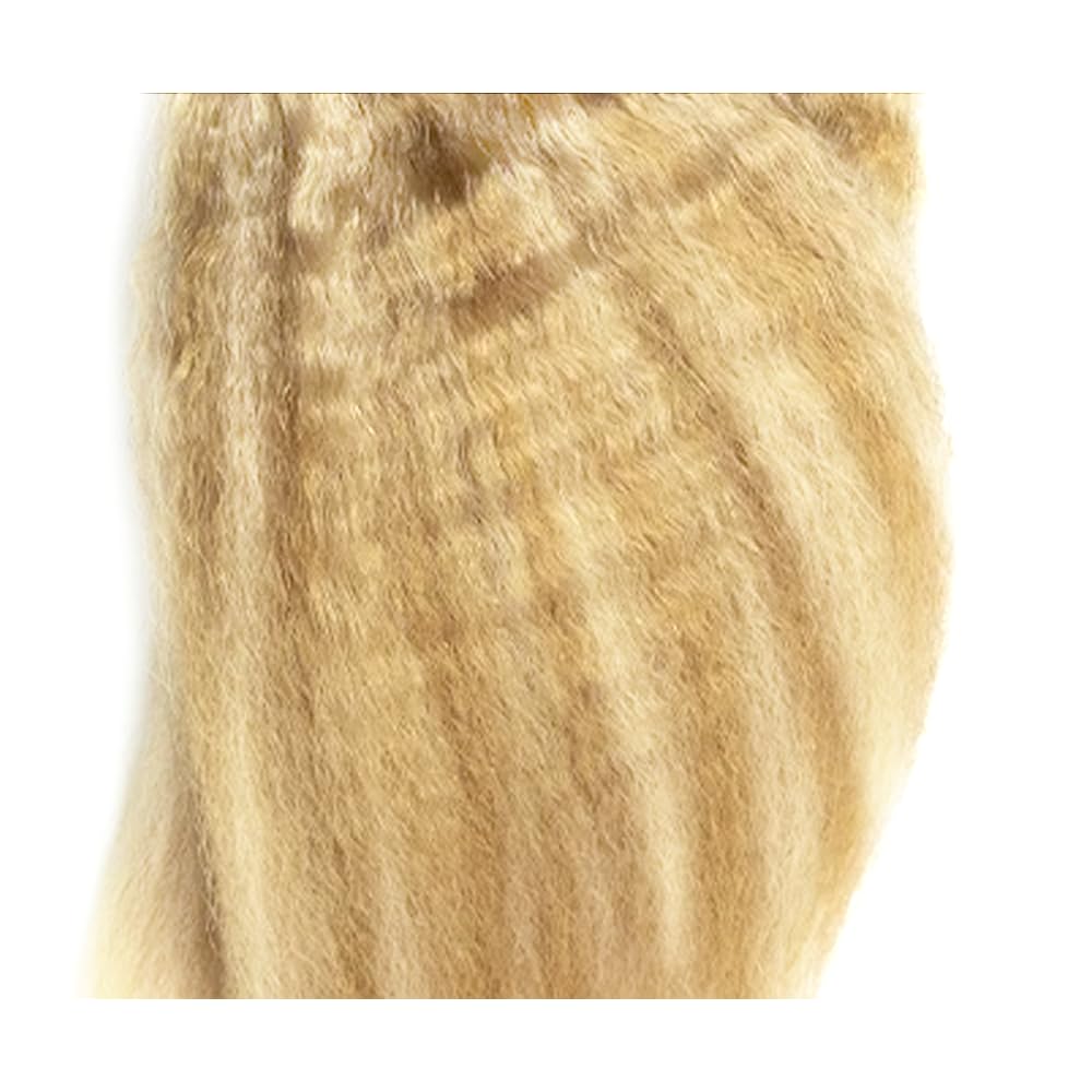 P27/613 Highlight Blonde Bundles Yaki Straight Bundles Human Hair 14 16 18Inch Unprocessed Brazilian Virgin Weave Hairs Honey Blonde 3 Bundle 50 Gram Per Bundle Human Hair Extensions