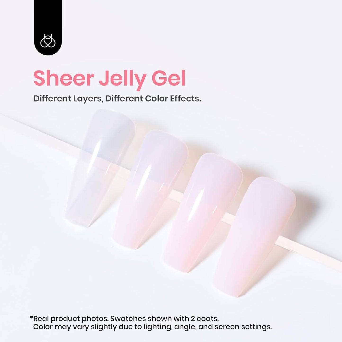 Beetles Milky Pink Gel Nail Polish, 15ml Nude Pink Jelly Neutral Translucent Sheer Gel Polish Base Color Nail Concealer Soak Off UV LED Nail Lamp French Nail Art Gift for Women