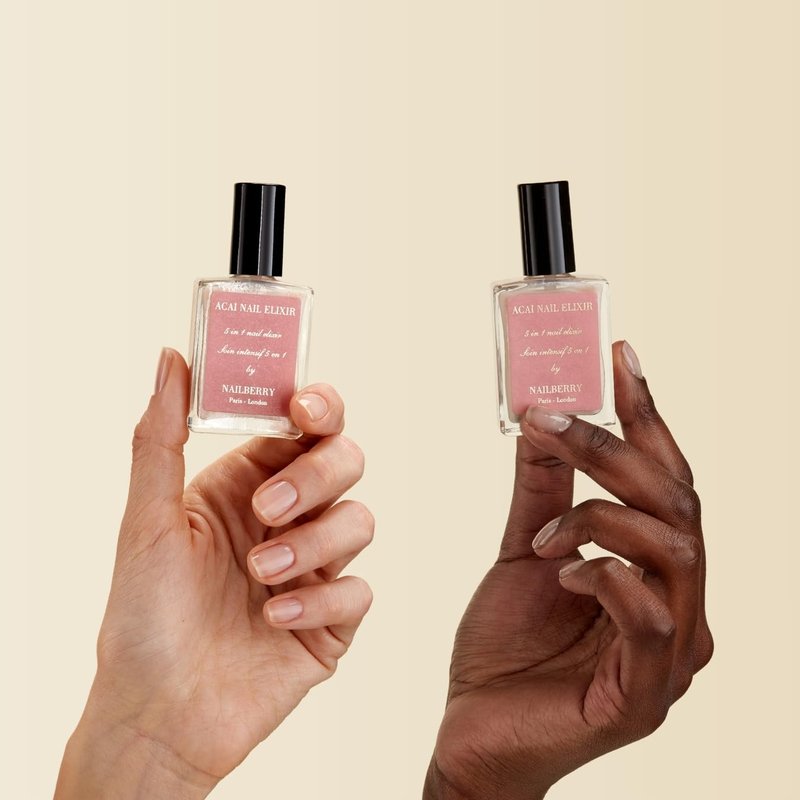 Nailberry Acai Nail Elixir - 5-in-1 Base Coat & Treatment for Stronger, Hydrated Nails | Vegan & Cruelty-Free | 15 ml